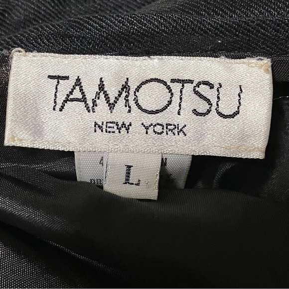 Vintage Tamotsu New York Textured Black Jacket - Picture 9 of 10